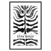 Poster Stay Wild - English inscriptions on a black-and-white zebra background 127061 additionalThumb 19
