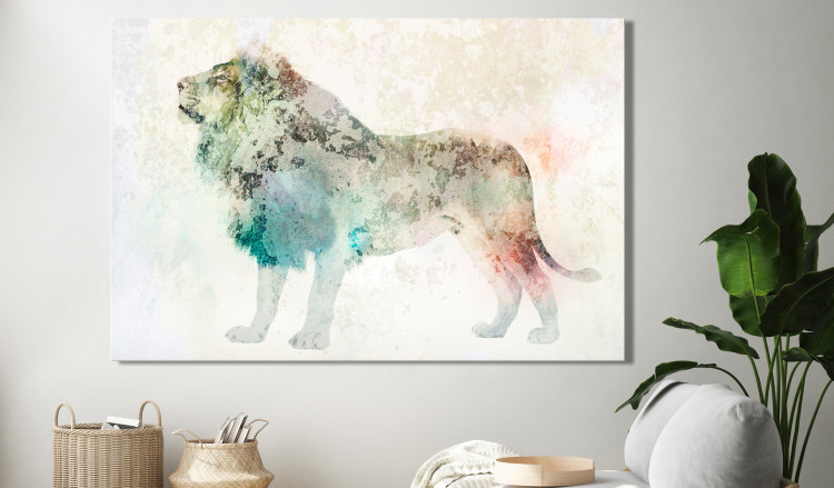 Large canvas print Colourful King [Large Format] 127561 additionalImage 6