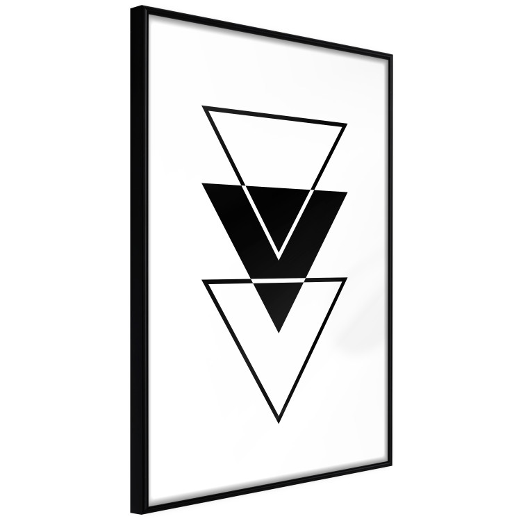 Wall Poster Penetration - triangular abstract geometric figures on white background 127961 additionalImage 13