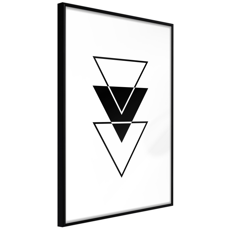 Wall Poster Penetration - triangular abstract geometric figures on white background 127961 additionalImage 6