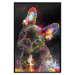 Poster Marufi - portrait of abstract black dog with colorful accents 128361 additionalThumb 16
