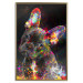 Poster Marufi - portrait of abstract black dog with colorful accents 128361 additionalThumb 17