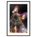 Poster Marufi - portrait of abstract black dog with colorful accents 128361 additionalThumb 15