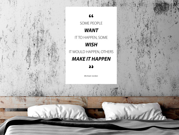 Poster Quote - Micheal Jordan - black and white composition with motivational quotes 128861 additionalImage 2