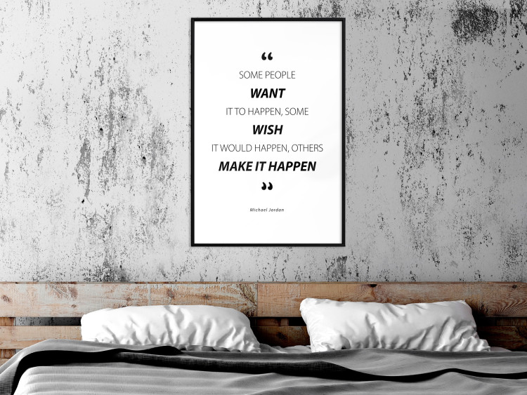 Poster Quote - Micheal Jordan - black and white composition with motivational quotes 128861 additionalImage 17