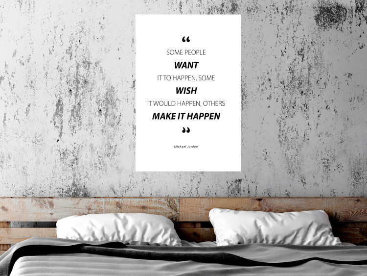 Poster Quote - Micheal Jordan - black and white composition with motivational quotes 128861 additionalImage 3