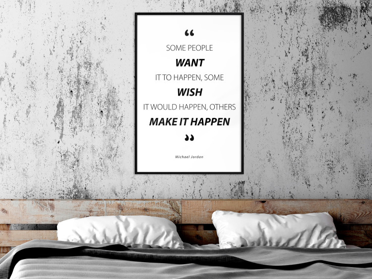 Poster Quote - Micheal Jordan - black and white composition with motivational quotes 128861 additionalImage 4