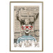 Wall Poster Sailor Deer - humorous retro-style abstraction with text in the background 129161 additionalThumb 14