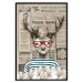 Wall Poster Sailor Deer - humorous retro-style abstraction with text in the background 129161 additionalThumb 16
