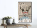 Wall Poster Sailor Deer - humorous retro-style abstraction with text in the background 129161 additionalThumb 4