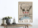 Wall Poster Sailor Deer - humorous retro-style abstraction with text in the background 129161 additionalThumb 5