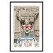Wall Poster Sailor Deer - humorous retro-style abstraction with text in the background 129161 additionalThumb 15