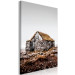 Canvas Art Print Stone Shelter (1-piece) Vertical - landscape of a stone house 130261 additionalThumb 2
