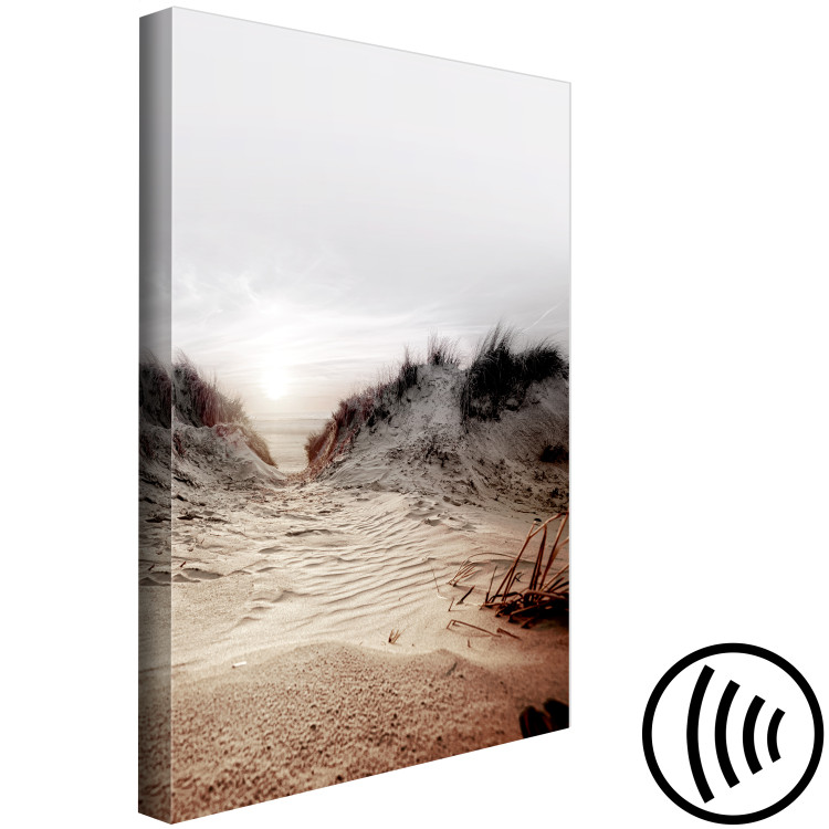 Canvas Art Print Path Through Dunes (1-piece) Vertical - beach landscape with sea backdrop 130361 additionalImage 6