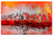 Canvas Print New York Sunset (1-piece) Wide - cityscape abstraction 130461