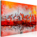 Canvas Print New York Sunset (1-piece) Wide - cityscape abstraction 130461 additionalThumb 2