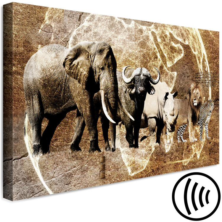 Canvas Memories from Africa (1-piece) Wide - exotic animals 131661 additionalImage 6