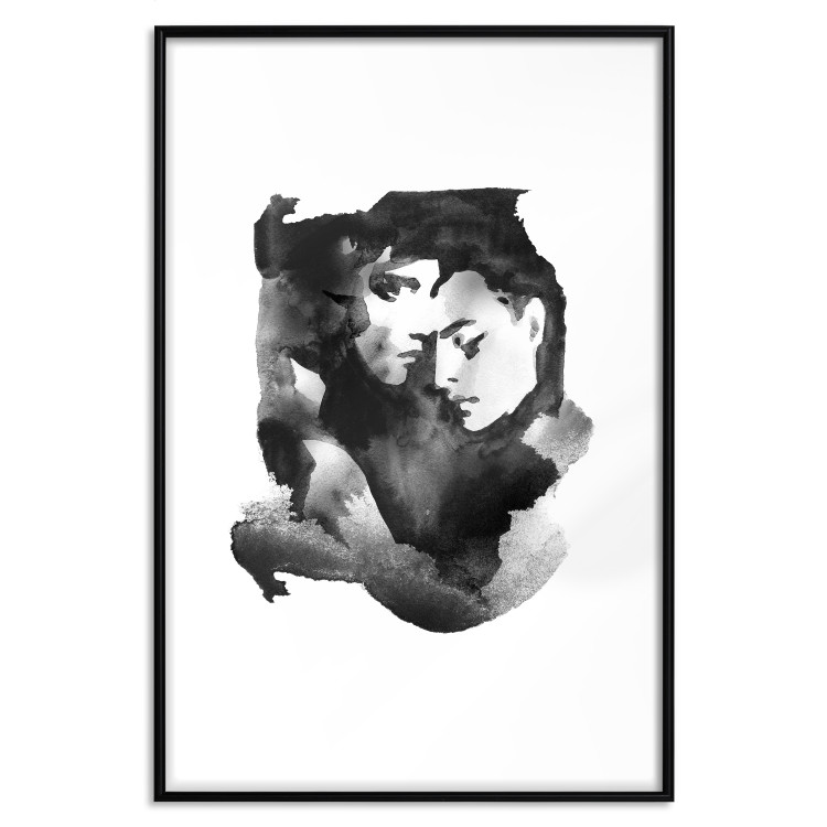 Wall Poster Love Longing - romantic couple on a solid white background 132161 additionalImage 15