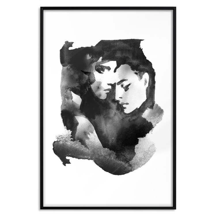 Wall Poster Love Longing - romantic couple on a solid white background 132161 additionalImage 18