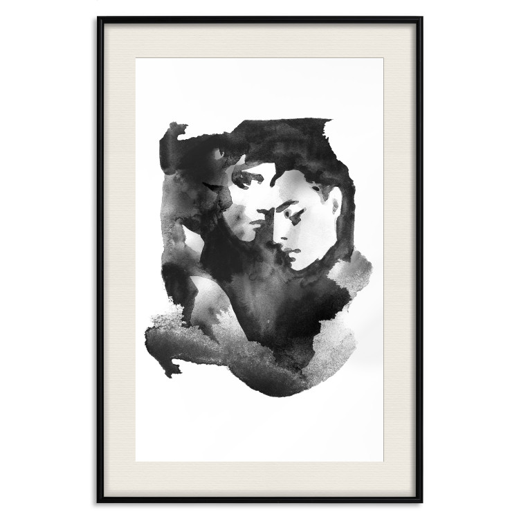 Wall Poster Love Longing - romantic couple on a solid white background 132161 additionalImage 19