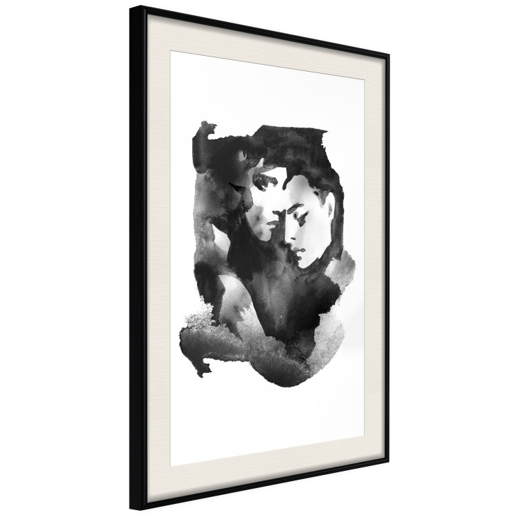 Wall Poster Love Longing - romantic couple on a solid white background 132161 additionalImage 2