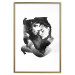 Wall Poster Love Longing - romantic couple on a solid white background 132161 additionalThumb 16