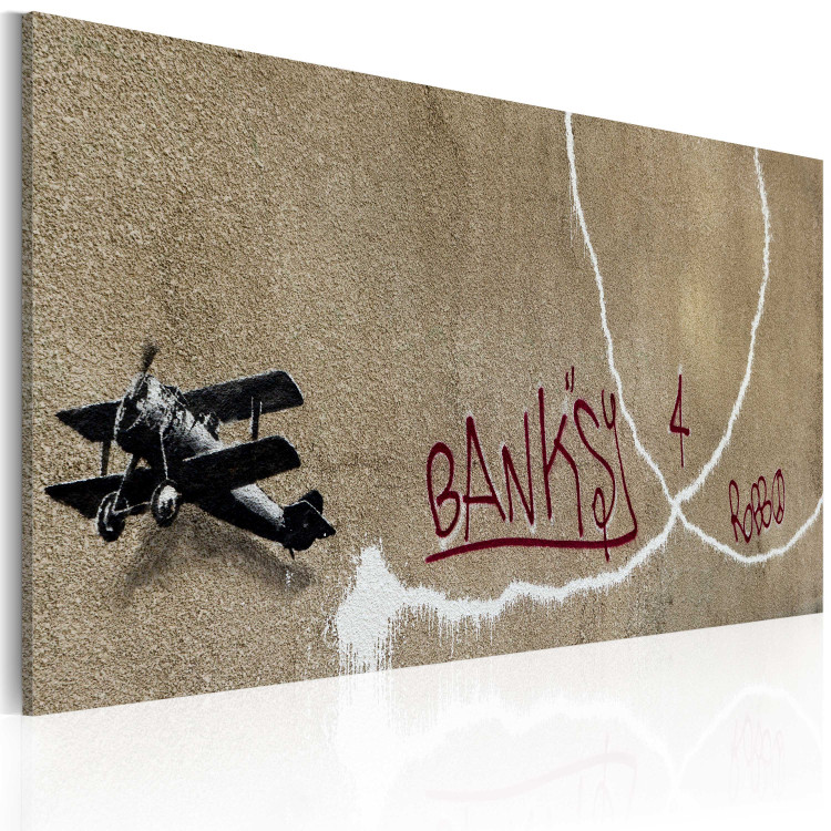 Canvas Print Love plane (Banksy) 132461 additionalImage 2