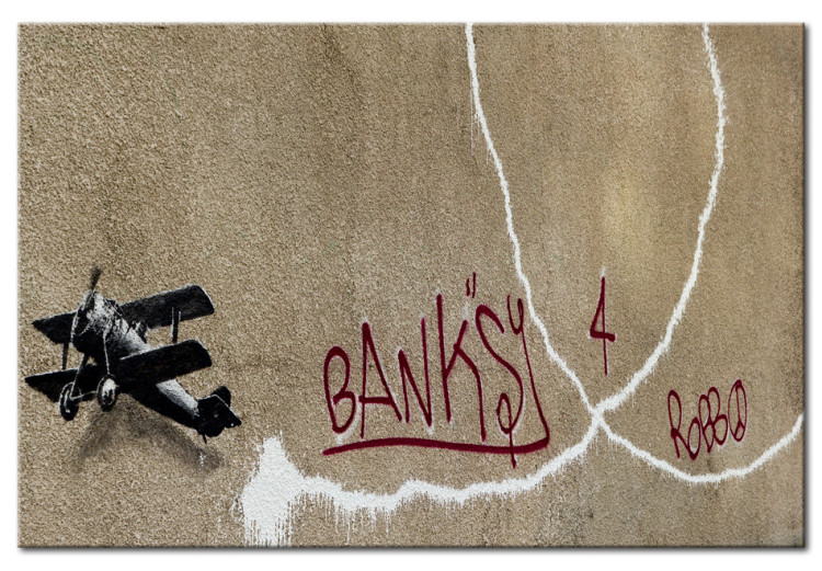 Canvas Print Love plane (Banksy) 132461