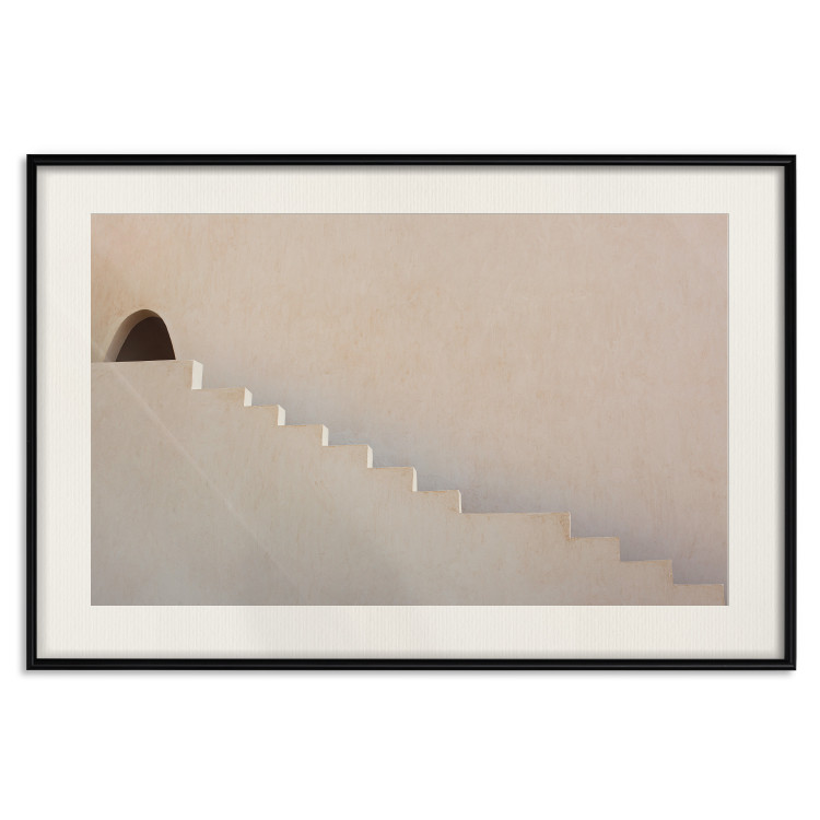 Wall Poster Hidden Passage - staircase architecture blended into a light background 134761 additionalImage 19