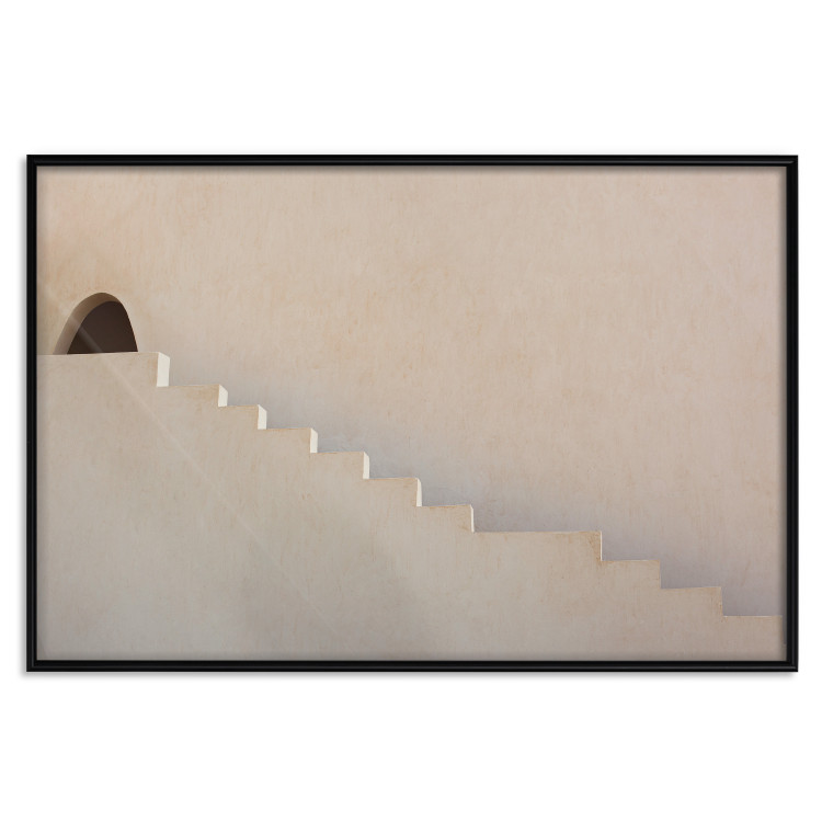 Wall Poster Hidden Passage - staircase architecture blended into a light background 134761 additionalImage 16