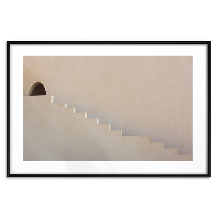 Wall Poster Hidden Passage - staircase architecture blended into a light background 134761 additionalImage 17