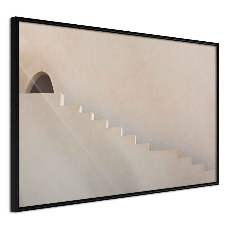 Wall Poster Hidden Passage - staircase architecture blended into a light background 134761 additionalImage 11