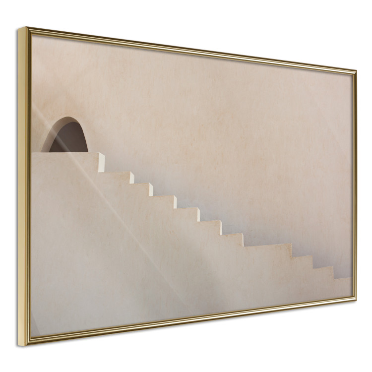 Wall Poster Hidden Passage - staircase architecture blended into a light background 134761 additionalImage 12