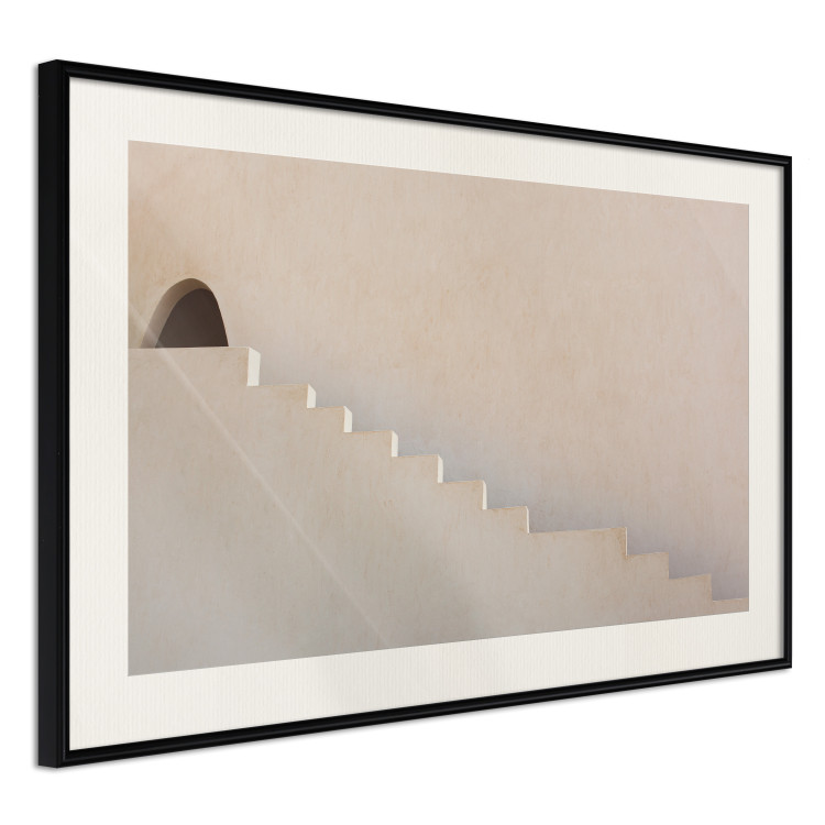 Wall Poster Hidden Passage - staircase architecture blended into a light background 134761 additionalImage 2