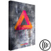 Canvas Penrose triangle - bright spatial figure on a gray background 134861 additionalThumb 6
