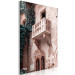 Canvas Print Balcony of a brick tenement - photo with an Italian city architecture 135861 additionalThumb 2