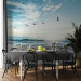 Wall Mural Abandoned beach - seascape with waves, birds and a setting sun 138461 additionalThumb 6