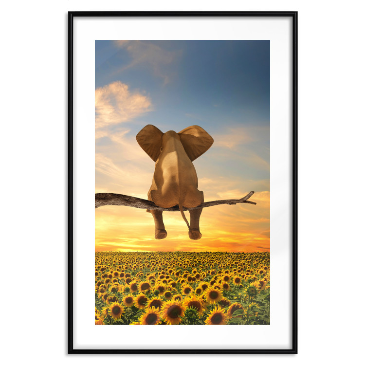 Poster Elephant and Sunflowers [Poster] 142861 additionalImage 21