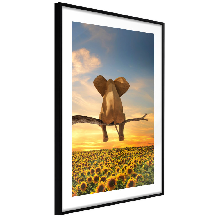 Poster Elephant and Sunflowers [Poster] 142861 additionalImage 6