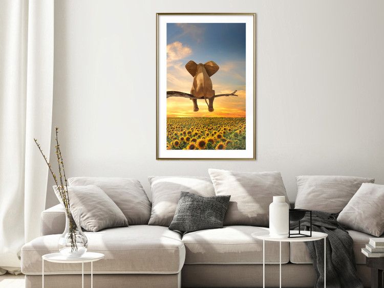 Poster Elephant and Sunflowers [Poster] 142861 additionalImage 13