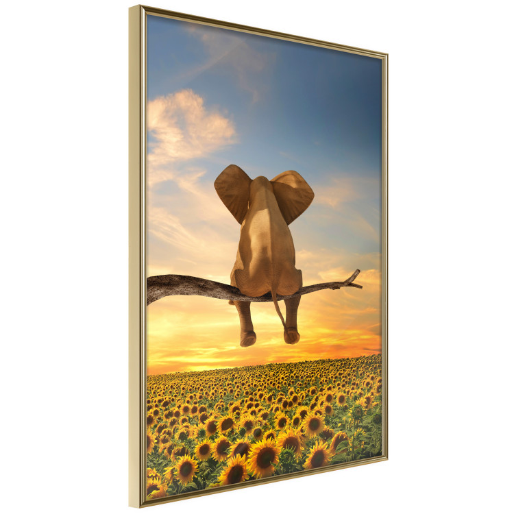 Poster Elephant and Sunflowers [Poster] 142861 additionalImage 7