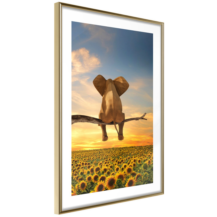 Poster Elephant and Sunflowers [Poster] 142861 additionalImage 8