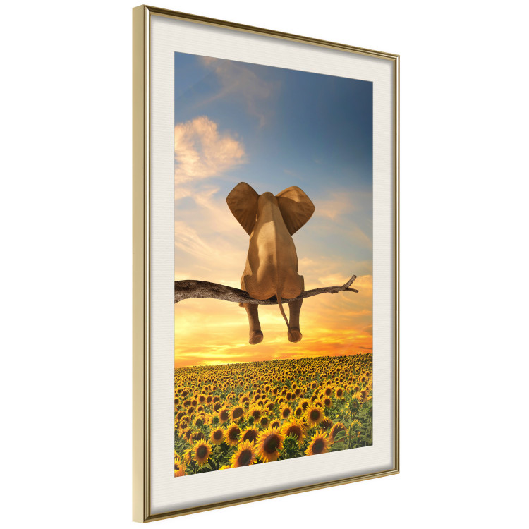 Poster Elephant and Sunflowers [Poster] 142861 additionalImage 10