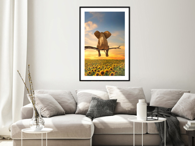 Poster Elephant and Sunflowers [Poster] 142861 additionalImage 16
