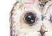Round Canvas Night Guard - Small Owl Decorated With a Small Bouquet 148461 additionalThumb 3