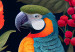 Canvas Exotic Birds - Parrots Among Colorful Vegetation in the Jungle 149861 additionalThumb 5