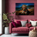 Canvas Art Print AI Bearded Collie Dog - Rasta Animal Chilling on Paradise Beach - Horizontal 150261 additionalThumb 3