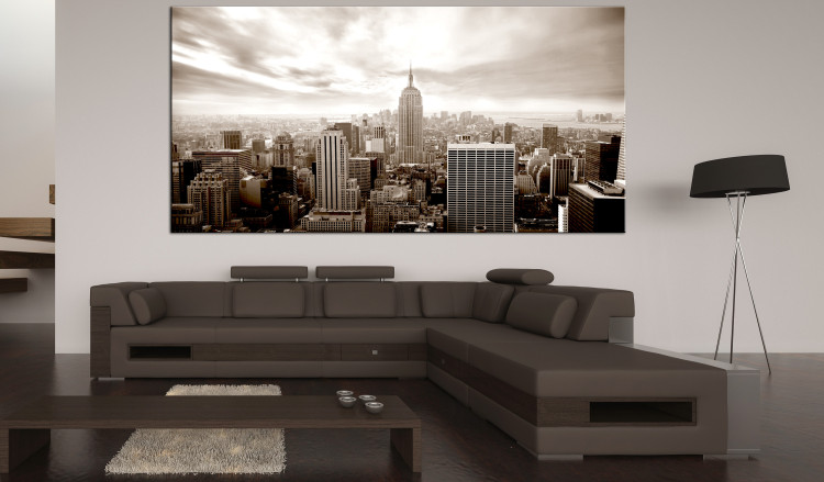 Large canvas print Monochrome New York City Skyline II [Large Format] 150761 additionalImage 6