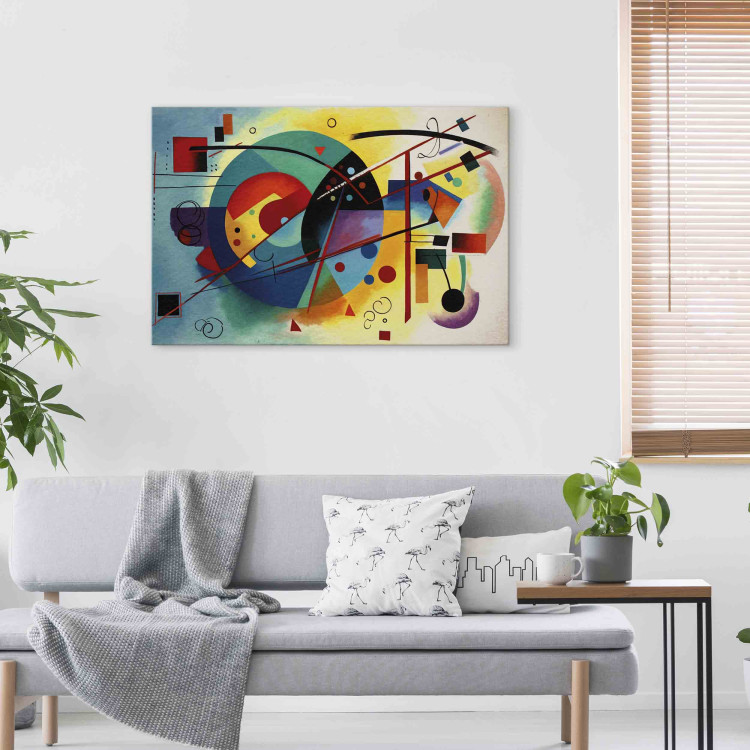Canvas Art Print Colorful Abstraction - A Composition Inspired by Kandinsky’s Work 151061 additionalImage 5