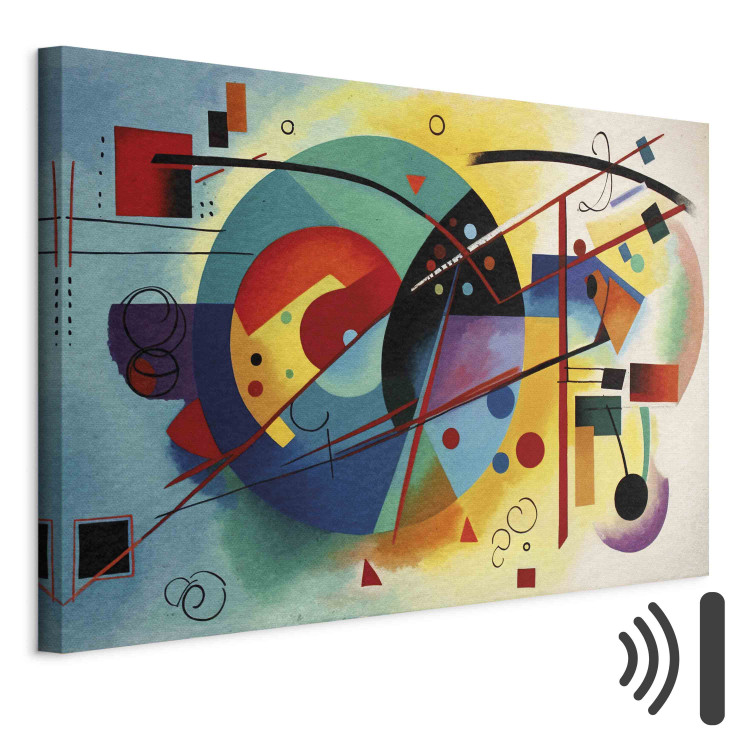 Canvas Art Print Colorful Abstraction - A Composition Inspired by Kandinsky’s Work 151061 additionalImage 8